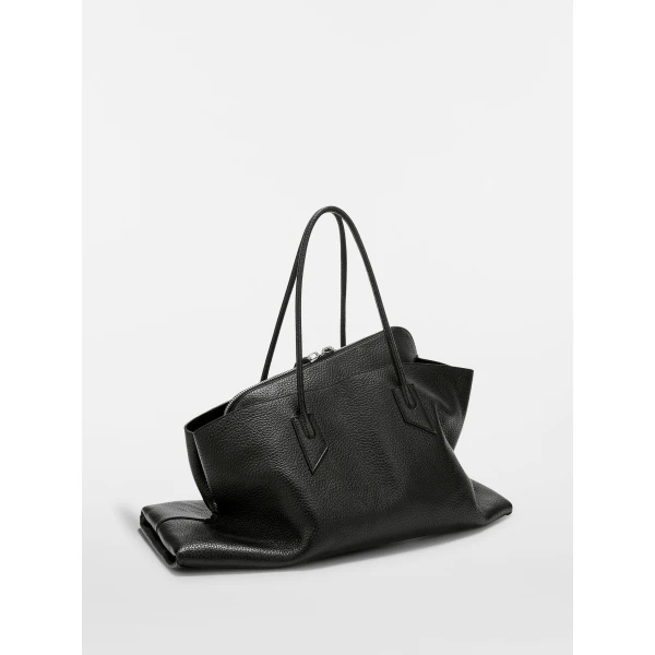 The Attico La Passeggiata Large Top Handle Bag in Black | Totes & Top-Handle Bags | Luxury Shoes 