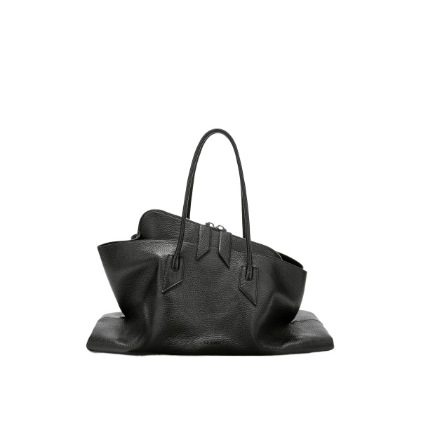 The Attico La Passeggiata Large Top Handle Bag in Black | Totes & Top-Handle Bags | Luxury Shoes 