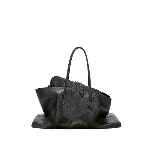 La Passeggiata Large Top Handle Bag in Black