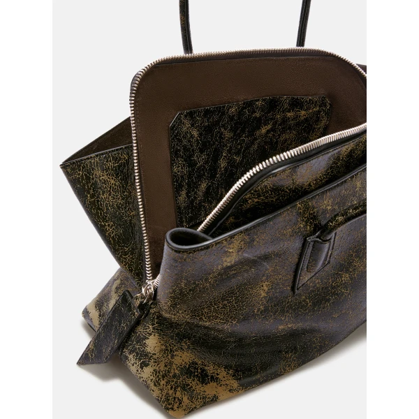 The Attico La Passeggiata Medium Top Handle Bag in Brown Shades | Totes & Top-Handle Bags | Luxury Shoes 