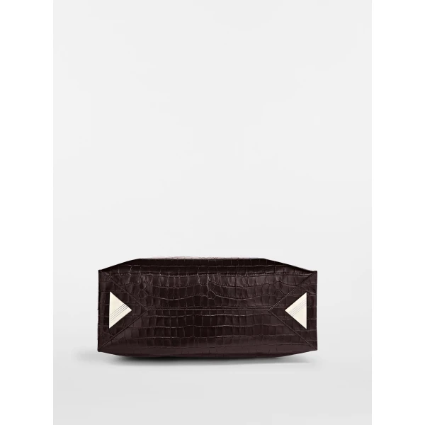 The Attico La Passeggiata Medium Top Handle Bag in Coffee | Totes & Top-Handle Bags | Luxury Shoes 