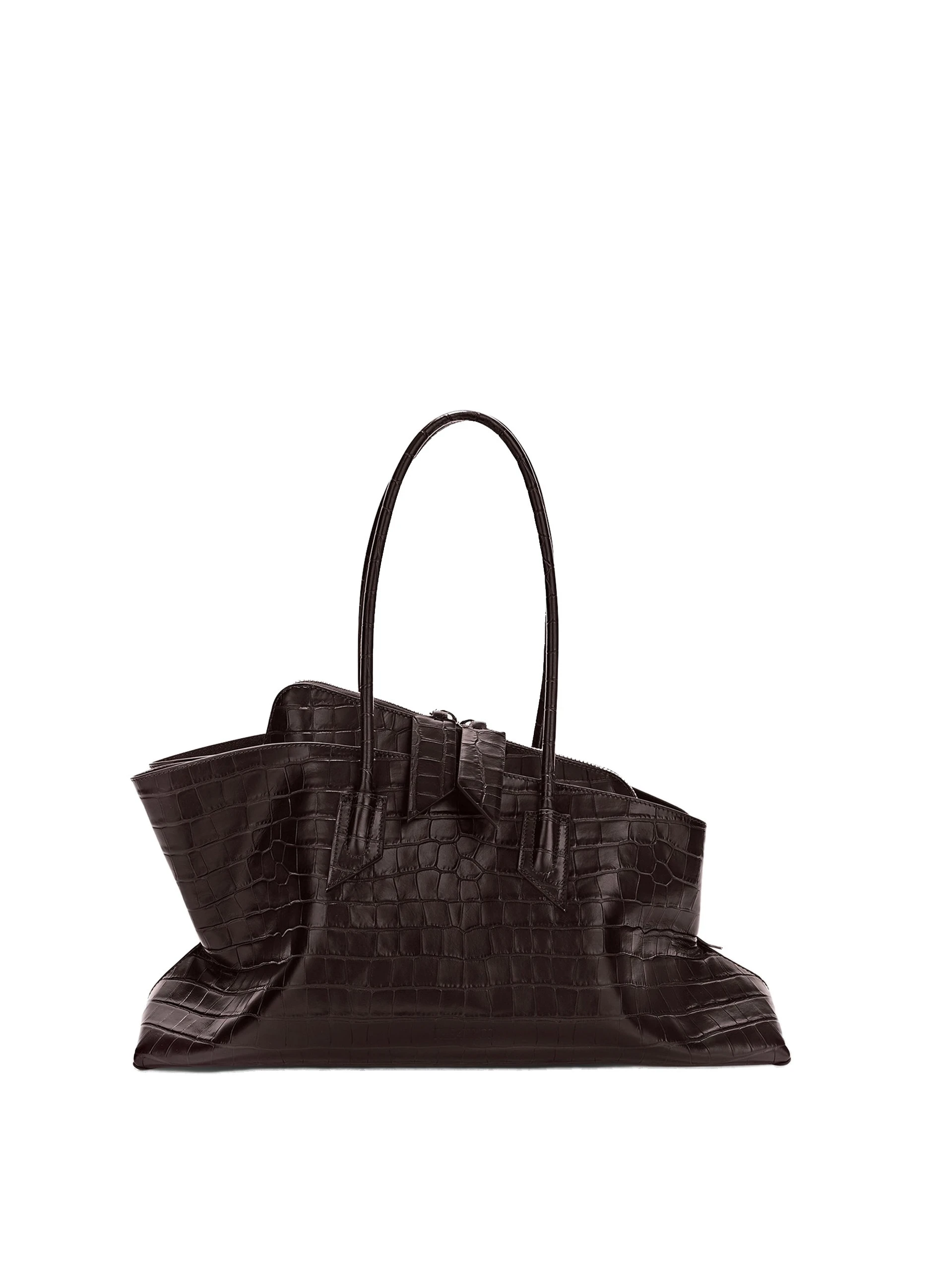 The Attico La Passeggiata Medium Top Handle Bag in Coffee The Attico La Passeggiata Medium Top Handle Bag in Coffee | Totes & Top-Handle Bags | Luxury Shoes