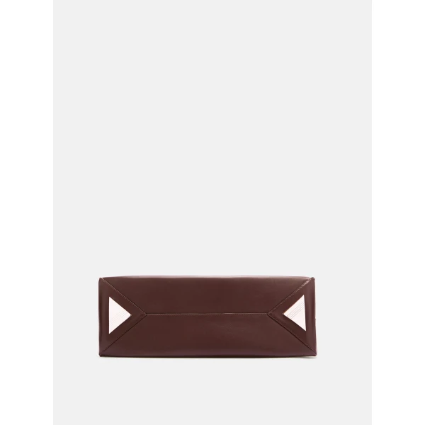 The Attico La Passeggiata Medium Top Handle Bag in Dark Brown | Totes & Top-Handle Bags | Luxury Shoes 