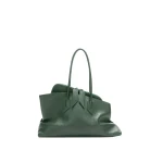 The Attico La Passeggiata Medium Top Handle Bag in Dark Forest | Totes & Top-Handle Bags | Luxury Shoes 