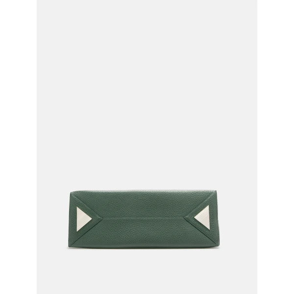 The Attico La Passeggiata Medium Top Handle Bag in Dark Forest | Totes & Top-Handle Bags | Luxury Shoes 