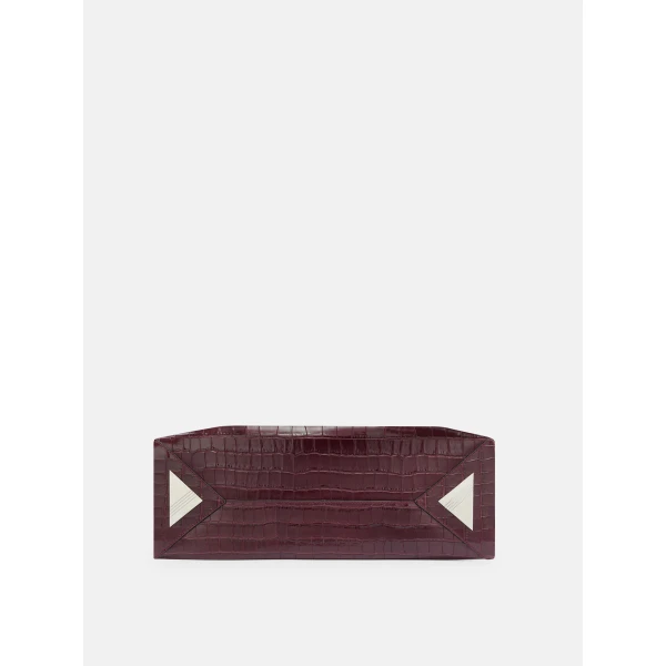 The Attico La Passeggiata Medium Top Handle Bag in Faded Bordeaux | Totes & Top-Handle Bags | Luxury Shoes 