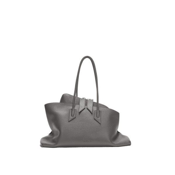 The Attico La Passeggiata Medium Top Handle Bag in Grey | Totes & Top-Handle Bags | Luxury Shoes 