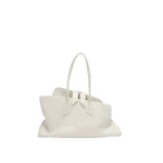 The Attico La Passeggiata Medium Top Handle Bag in Ice | Totes & Top-Handle Bags | Luxury Shoes 