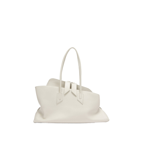 The Attico La Passeggiata Medium Top Handle Bag in Ice | Totes & Top-Handle Bags | Luxury Shoes 