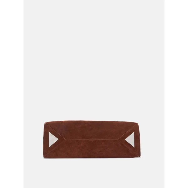 The Attico La Passeggiata Medium Top Handle Bag in Light Chocolate | Totes & Top-Handle Bags | Luxury Shoes 