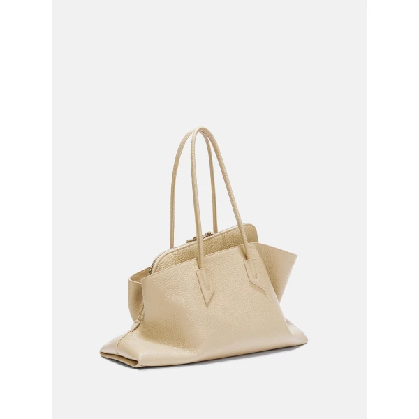 The Attico La Passeggiata Medium Top Handle Bag in Sand | Totes & Top-Handle Bags | Luxury Shoes 