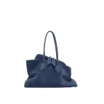 The Attico La Passeggiata Medium Top Handle Bag in Sapphire Blue | Totes & Top-Handle Bags | Luxury Shoes 