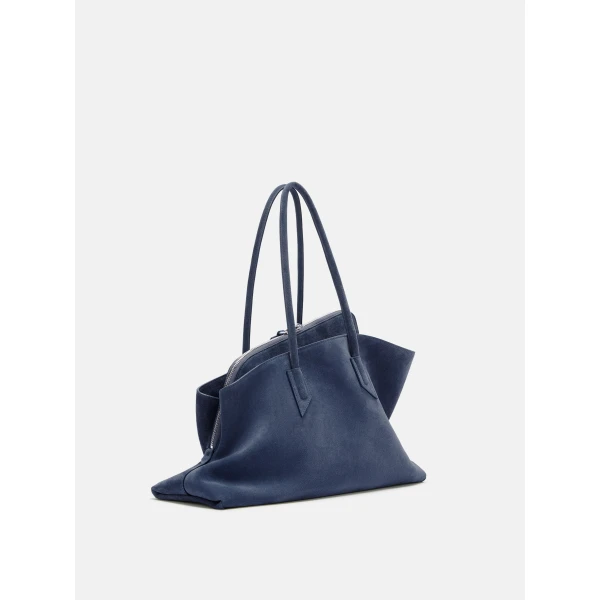 The Attico La Passeggiata Medium Top Handle Bag in Sapphire Blue | Totes & Top-Handle Bags | Luxury Shoes 
