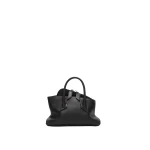 The Attico La Passeggiata Mini Top Handle Bag in Black Smooth Leather | Totes & Top-Handle Bags | Luxury Shoes 