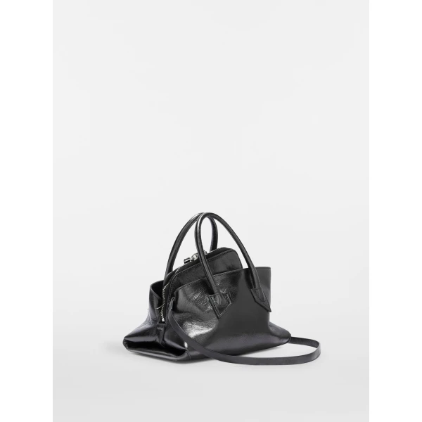 The Attico La Passeggiata Mini Top Handle Bag in Dark Grey | Totes & Top-Handle Bags | Luxury Shoes 