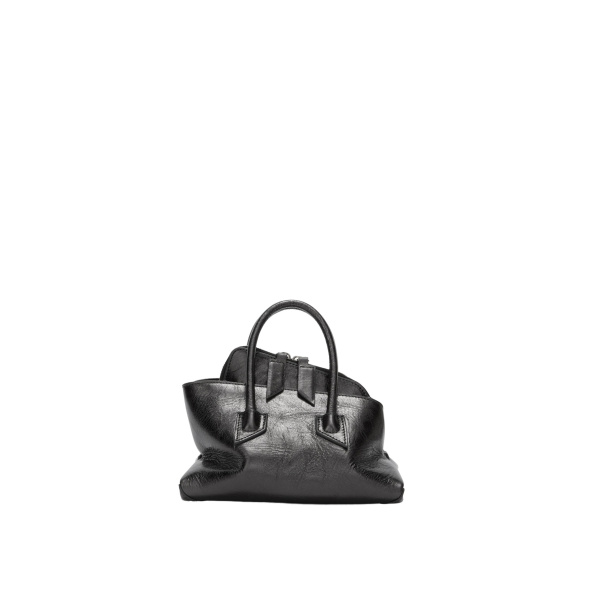 The Attico La Passeggiata Mini Top Handle Bag in Dark Grey | Totes & Top-Handle Bags | Luxury Shoes 