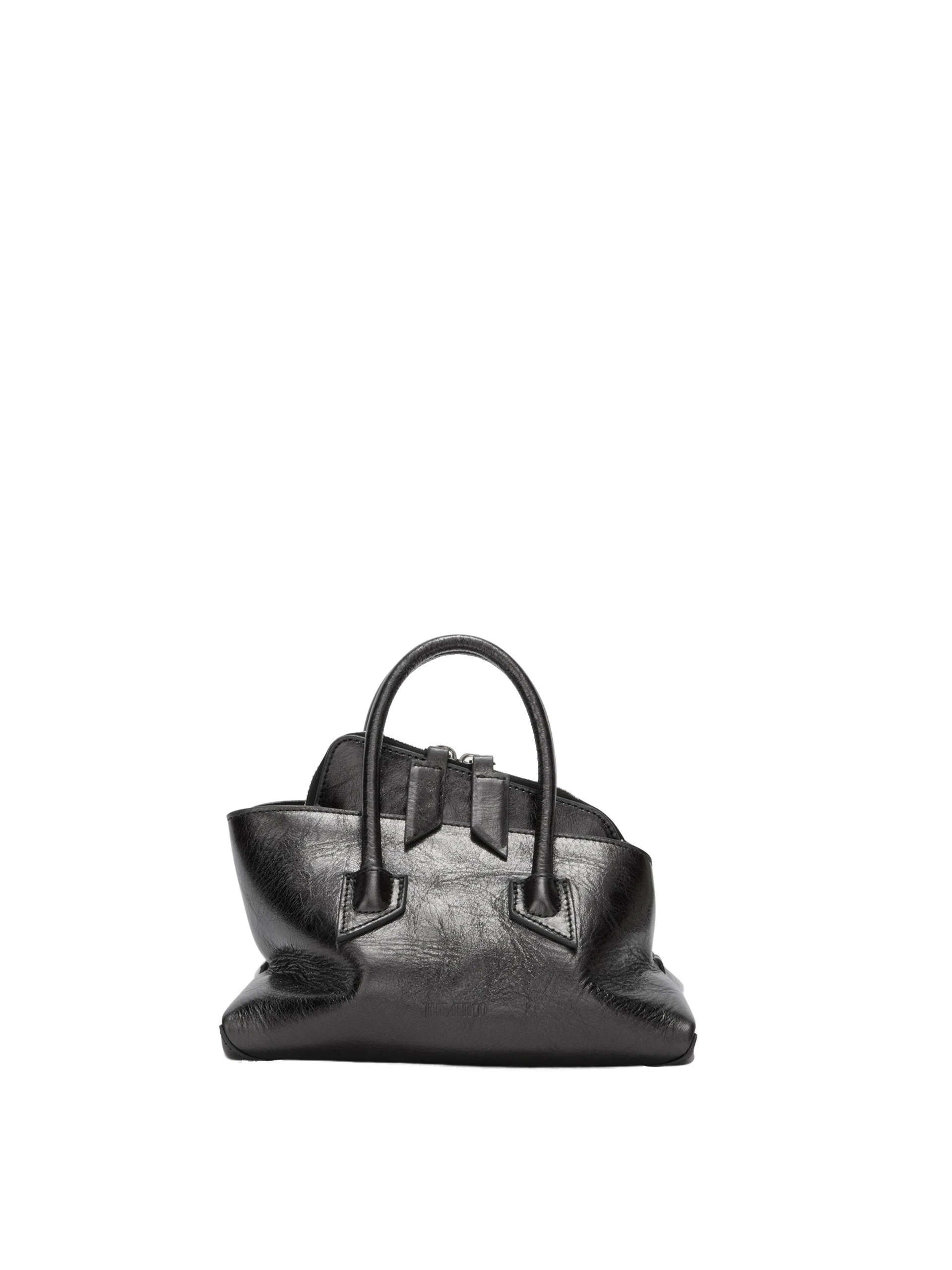 The Attico La Passeggiata Mini Top Handle Bag in Dark Grey The Attico La Passeggiata Mini Top Handle Bag in Dark Grey | Totes & Top-Handle Bags | Luxury Shoes