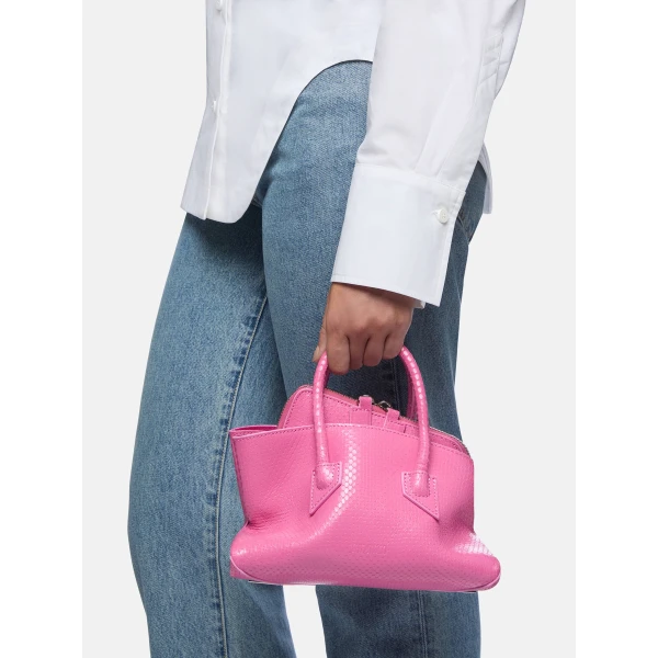 The Attico La Passeggiata Mini Top Handle Bag in Fuchsia | Totes & Top-Handle Bags | Luxury Shoes 
