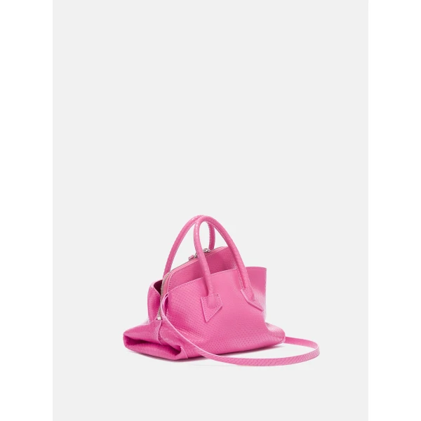 The Attico La Passeggiata Mini Top Handle Bag in Fuchsia | Totes & Top-Handle Bags | Luxury Shoes 