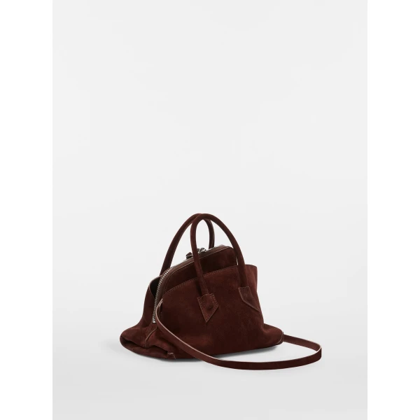 The Attico La Passeggiata Mini Top Handle Bag in Light Chocolate | Totes & Top-Handle Bags | Luxury Shoes 