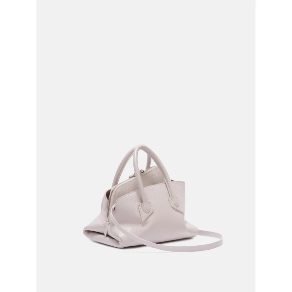 The Attico La Passeggiata Mini Top Handle Bag in Light Mauve | Totes & Top-Handle Bags | Luxury Shoes 