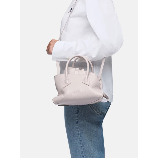 The Attico La Passeggiata Mini Top Handle Bag in Light Mauve | Totes & Top-Handle Bags | Luxury Shoes 