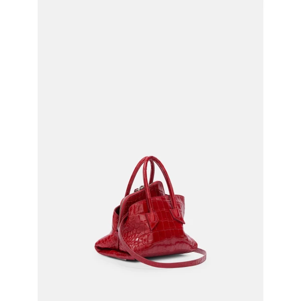 The Attico La Passeggiata Mini Top Handle Bag in Red | Totes & Top-Handle Bags | Luxury Shoes 