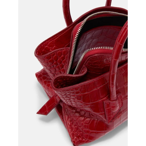 The Attico La Passeggiata Mini Top Handle Bag in Red | Totes & Top-Handle Bags | Luxury Shoes 