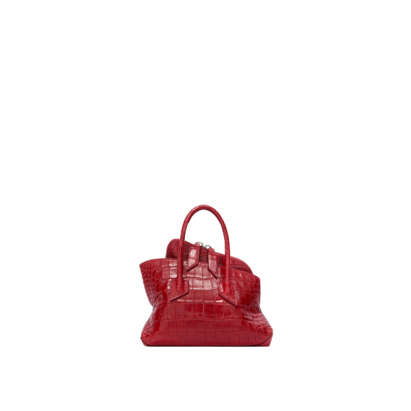 The Attico La Passeggiata Mini Top Handle Bag in Red | Totes & Top-Handle Bags | Luxury Shoes 