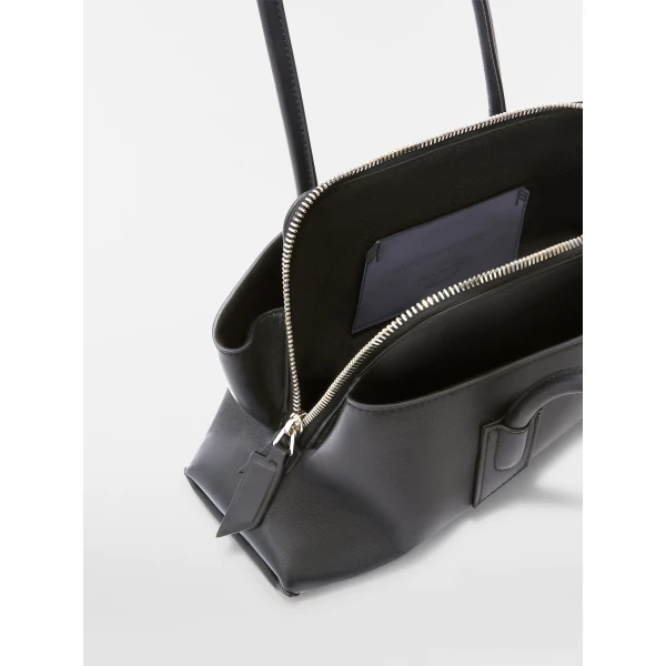 The Attico La Passeggiata Small Top Handle Bag in Black | Totes & Top-Handle Bags | Luxury Shoes 