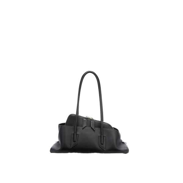 The Attico La Passeggiata Small Top Handle Bag in Black | Totes & Top-Handle Bags | Luxury Shoes 