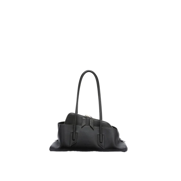 La Passeggiata Small Top Handle Bag in Black