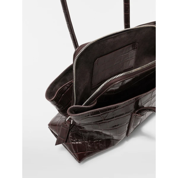 The Attico La Passeggiata Small Top Handle Bag in Coffee | Totes & Top-Handle Bags | Luxury Shoes 