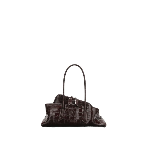 The Attico La Passeggiata Small Top Handle Bag in Coffee | Totes & Top-Handle Bags | Luxury Shoes 