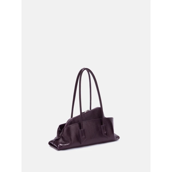 The Attico La Passeggiata Small Top Handle Bag in Dark Violet | Totes & Top-Handle Bags | Luxury Shoes 