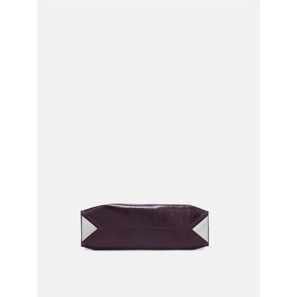 The Attico La Passeggiata Small Top Handle Bag in Dark Violet | Totes & Top-Handle Bags | Luxury Shoes 