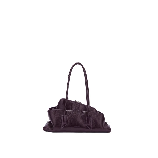 The Attico La Passeggiata Small Top Handle Bag in Dark Violet | Totes & Top-Handle Bags | Luxury Shoes 