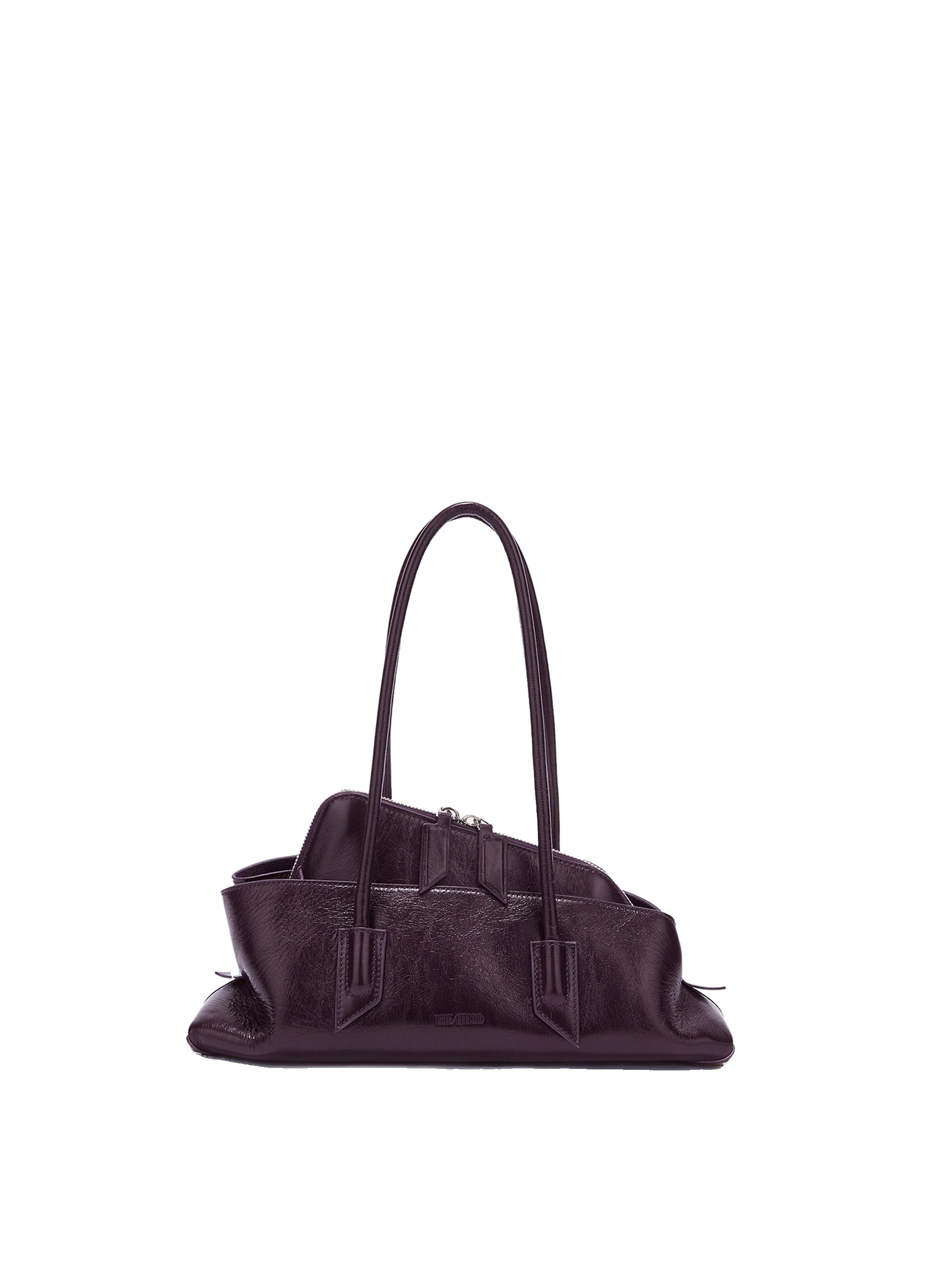 The Attico La Passeggiata Small Top Handle Bag in Dark Violet The Attico La Passeggiata Small Top Handle Bag in Dark Violet | Totes & Top-Handle Bags | Luxury Shoes