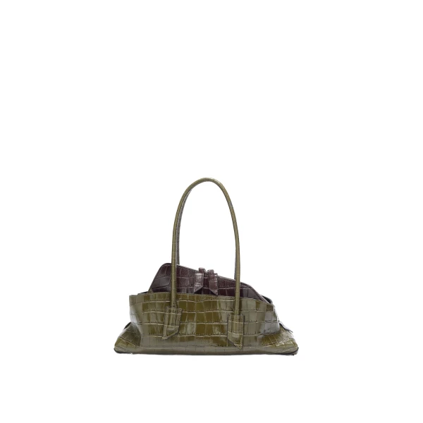 La Passeggiata Small Top Handle Bag in Degrade Green