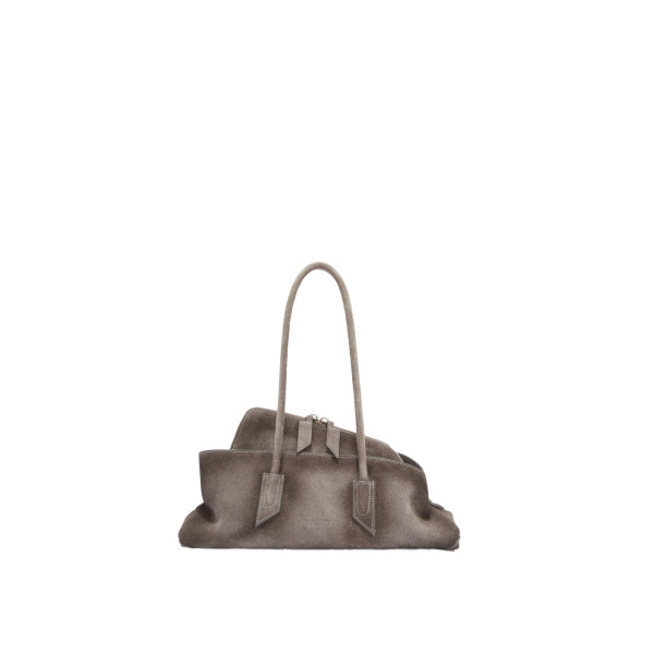 The Attico La Passeggiata Small Top Handle Bag in Grey | Totes & Top-Handle Bags | Luxury Shoes 