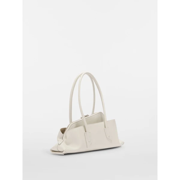 The Attico La Passeggiata Small Top Handle Bag in Ice | Totes & Top-Handle Bags | Luxury Shoes 