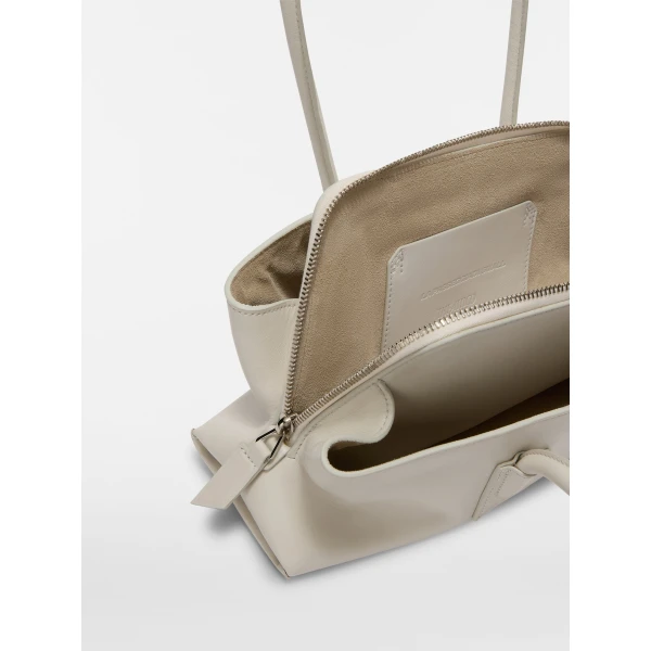 The Attico La Passeggiata Small Top Handle Bag in Ice | Totes & Top-Handle Bags | Luxury Shoes 