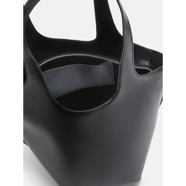 The Attico La Scoop Shoulder Bag in Black | Shoulder & Crossbody Bags | Luxury Shoes 