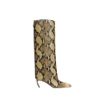 The Attico Lea Boots in Black and Sahara | Boots | Luxury Shoes 