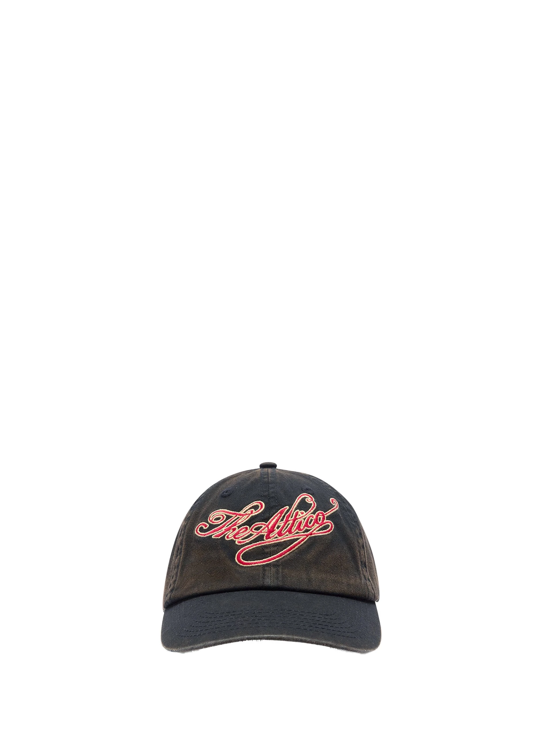 The Attico Logo Baseball Cap in Black and Red The Attico Logo Baseball Cap in Black and Red | Hats | Luxury Shoes