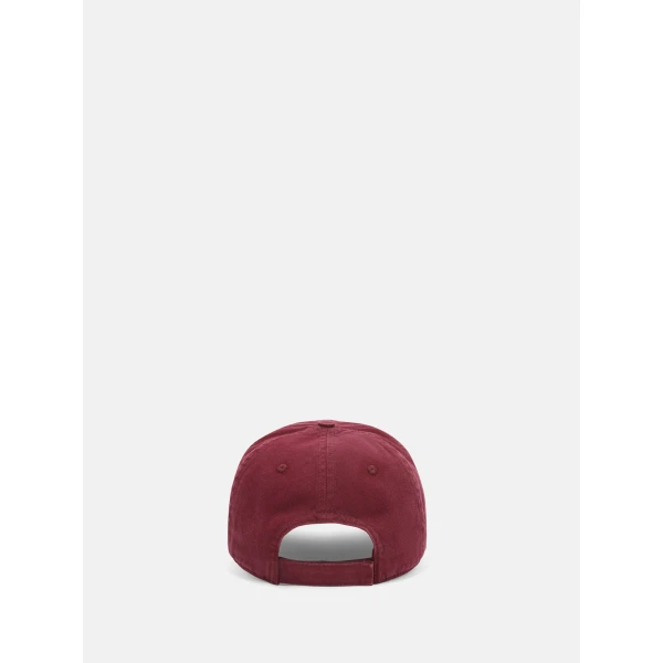 The Attico Logo Baseball Cap in Burgundy | Hats | Luxury Shoes 