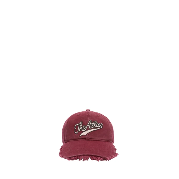 Logo Baseball Cap in Burgundy