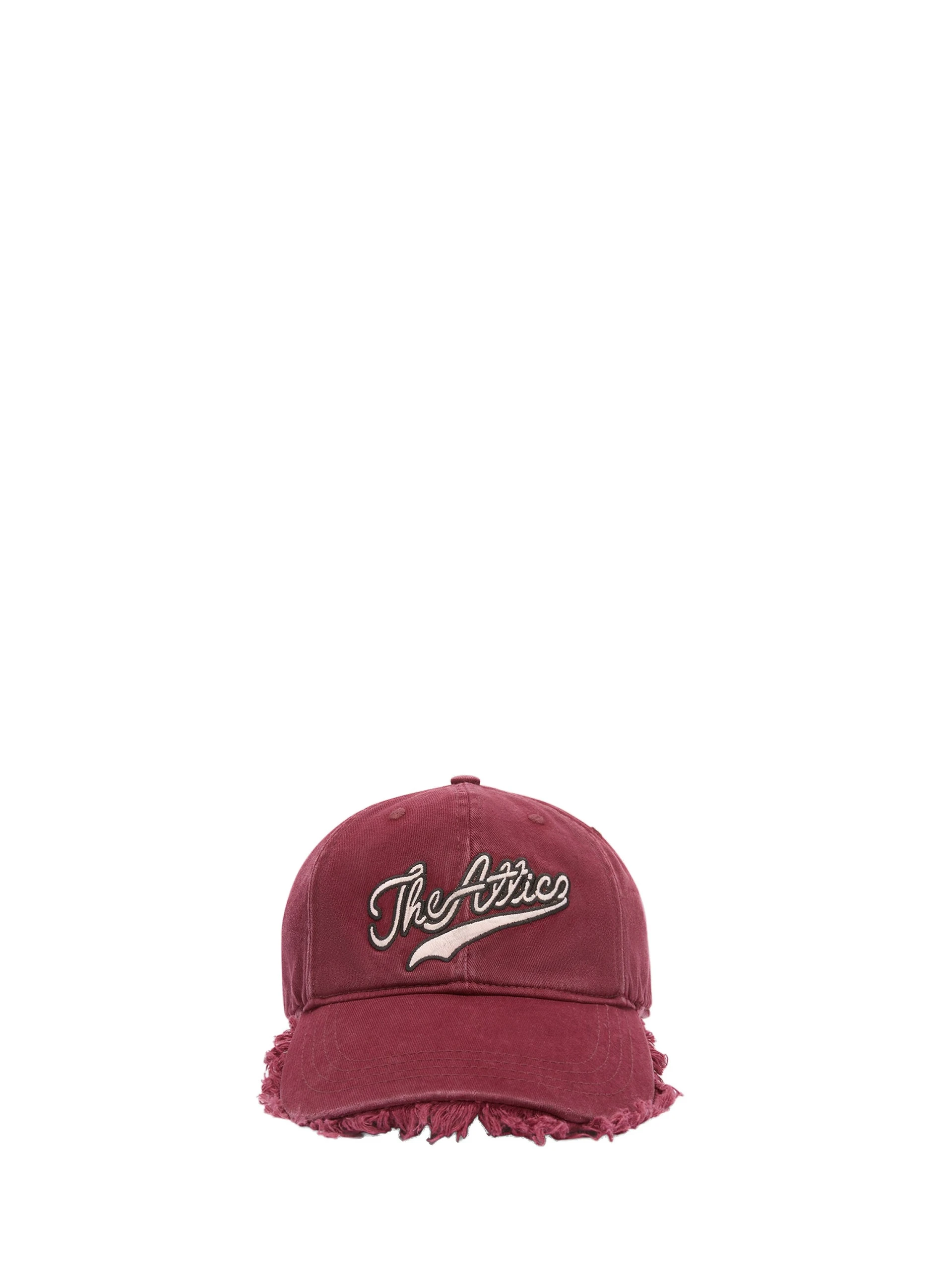 The Attico Logo Baseball Cap in Burgundy The Attico Logo Baseball Cap in Burgundy | Hats | Luxury Shoes