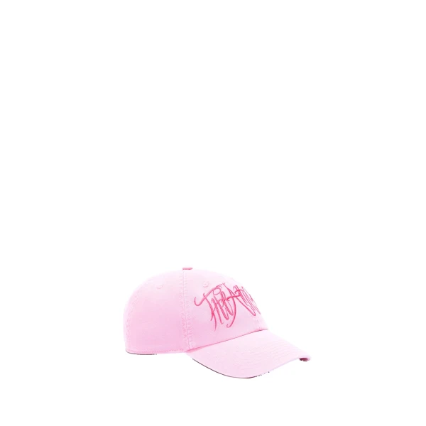 The Attico Logo Baseball Cap in Faded Pink | Hats | Luxury Shoes 