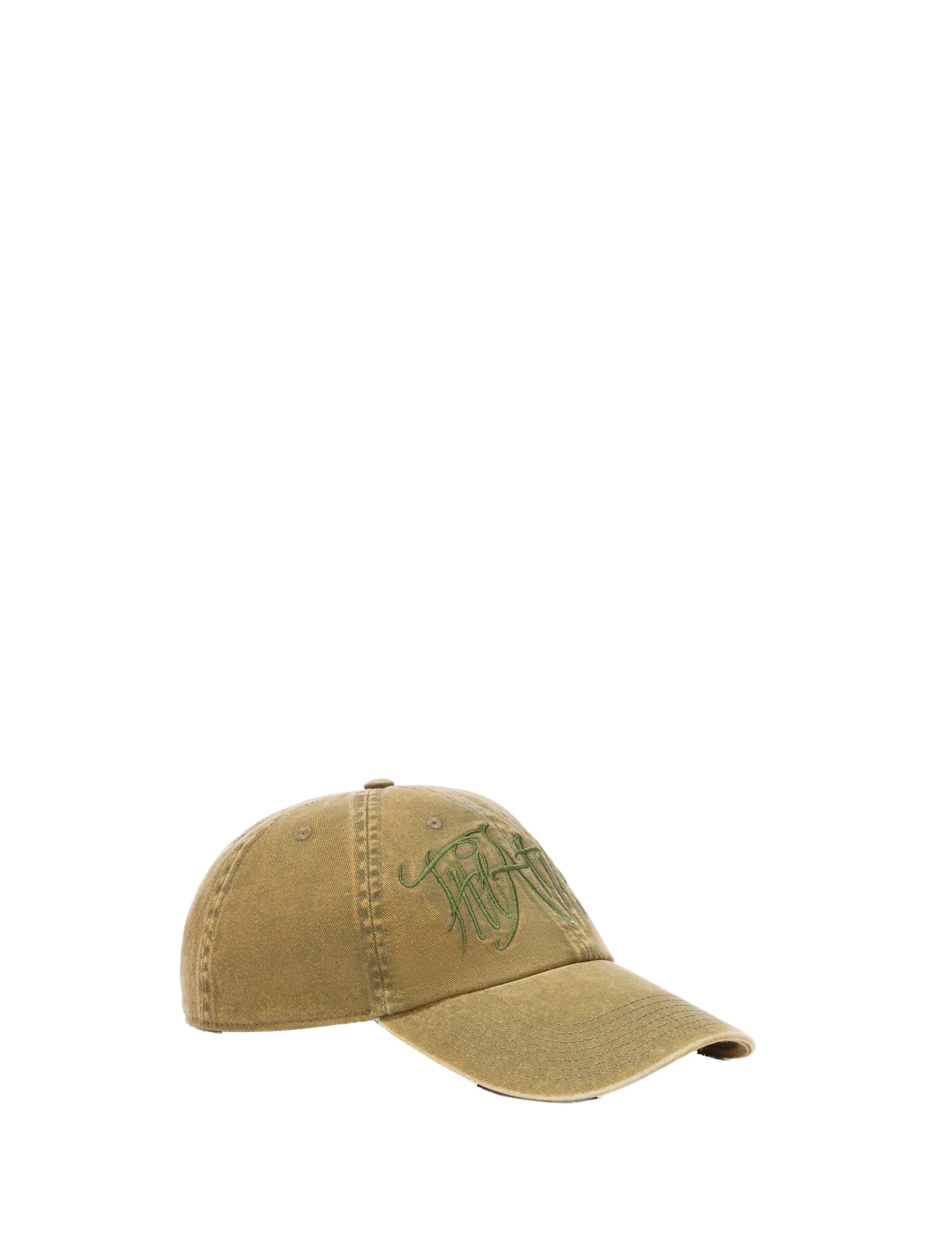 The Attico Logo Baseball Cap in Military Green The Attico Logo Baseball Cap in Military Green | Hats | Luxury Shoes